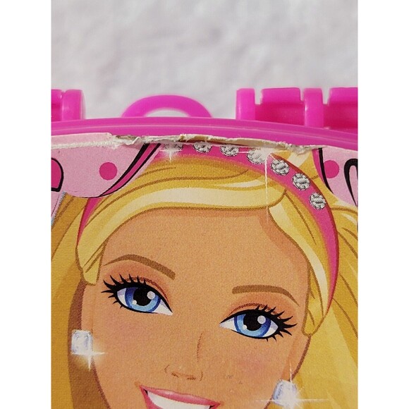 Shakespeare Mattel Barbie Mini Tackle Box Fishing Pink with Clip-on Back 2013 - Picture 7 of 8